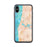 Custom iPhone X/XS Saugatuck Michigan Map Phone Case in Watercolor