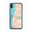 Custom iPhone XS Max Saugatuck Michigan Map Phone Case in Watercolor