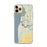 Custom iPhone 11 Pro Max Saugatuck Michigan Map Phone Case in Woodblock