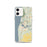 Custom iPhone 12 Saugatuck Michigan Map Phone Case in Woodblock
