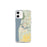 Custom iPhone 12 mini Saugatuck Michigan Map Phone Case in Woodblock