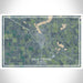 Sauk Centre Minnesota Map Print Landscape Orientation in Afternoon Style With Shaded Background