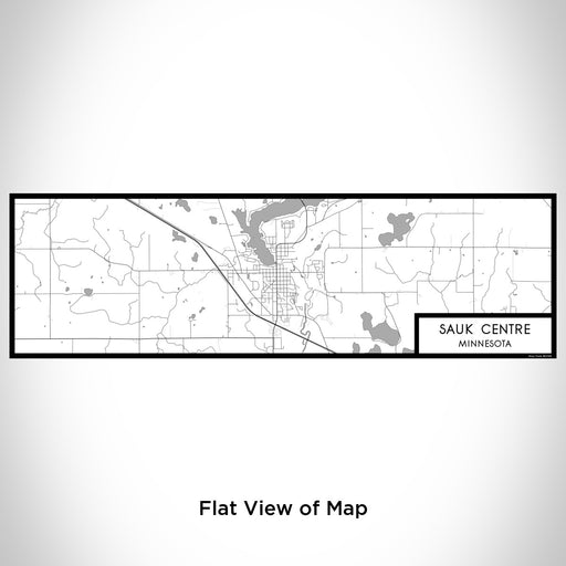Flat View of Map Custom Sauk Centre Minnesota Map Enamel Mug in Classic