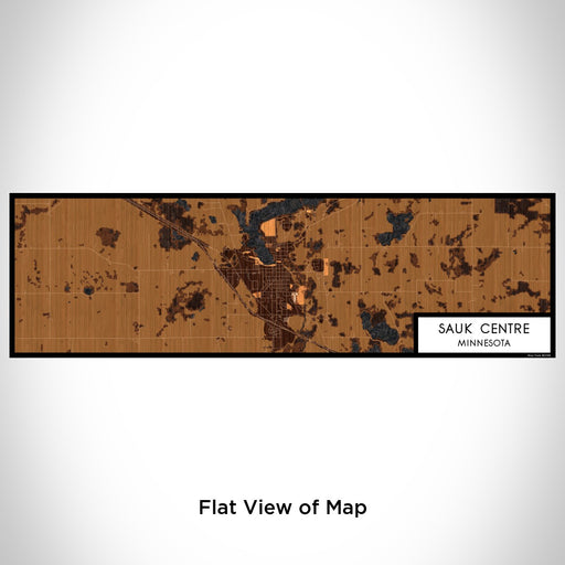 Flat View of Map Custom Sauk Centre Minnesota Map Enamel Mug in Ember