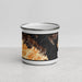 Front View Custom Sausalito California Map Enamel Mug in Ember