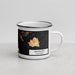 Right View Custom Sausalito California Map Enamel Mug in Ember