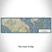 Flat View of Map Custom Sausalito California Map Enamel Mug in Woodblock