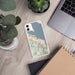 Custom Sausalito California Map Phone Case in Woodblock