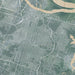 Savannah Georgia Map Print in Afternoon Style Zoomed In Close Up Showing Details
