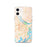 Custom Savannah Georgia Map iPhone 12 Phone Case in Watercolor
