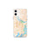Custom Savannah Georgia Map iPhone 12 mini Phone Case in Watercolor