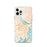 Custom Savannah Georgia Map iPhone 12 Pro Phone Case in Watercolor