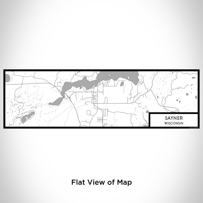 Flat View of Map Custom Sayner Wisconsin Map Enamel Mug in Classic