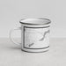 Left View Custom Sayner Wisconsin Map Enamel Mug in Classic