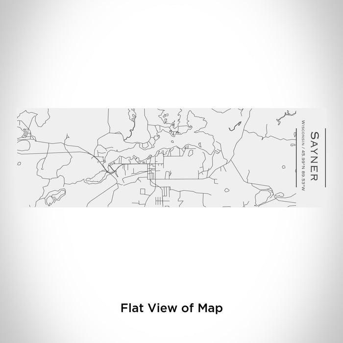 Rendered View of Sayner Wisconsin Map Engraving on 10oz Stainless Steel Insulated Cup with Sliding Lid in White