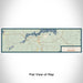 Flat View of Map Custom Sayner Wisconsin Map Enamel Mug in Woodblock