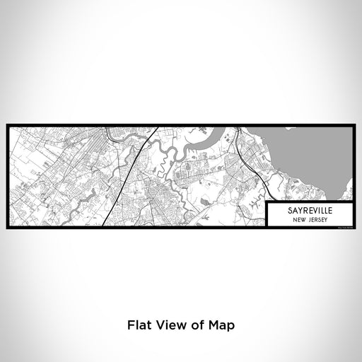 Flat View of Map Custom Sayreville New Jersey Map Enamel Mug in Classic