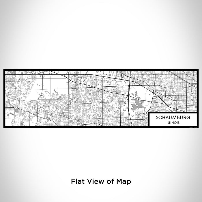Flat View of Map Custom Schaumburg Illinois Map Enamel Mug in Classic