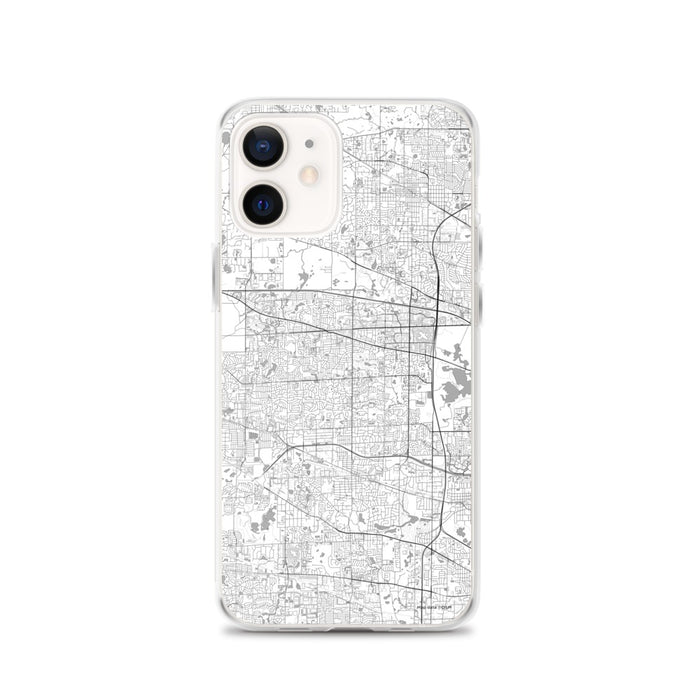 Custom Schaumburg Illinois Map iPhone 12 Phone Case in Classic