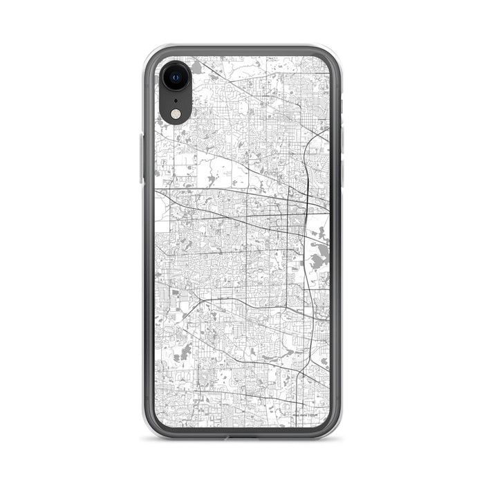 Custom Schaumburg Illinois Map Phone Case in Classic