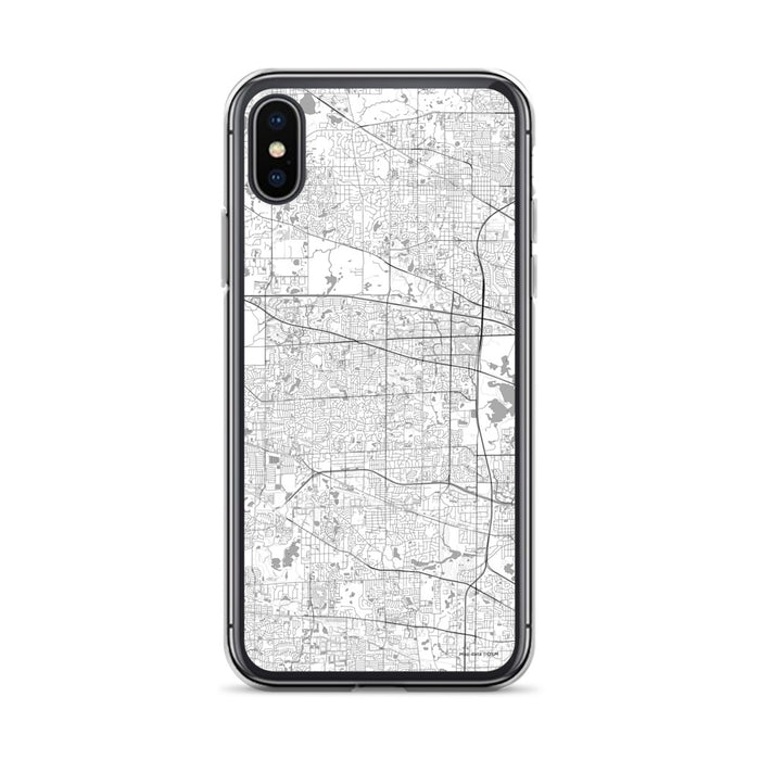 Custom Schaumburg Illinois Map Phone Case in Classic
