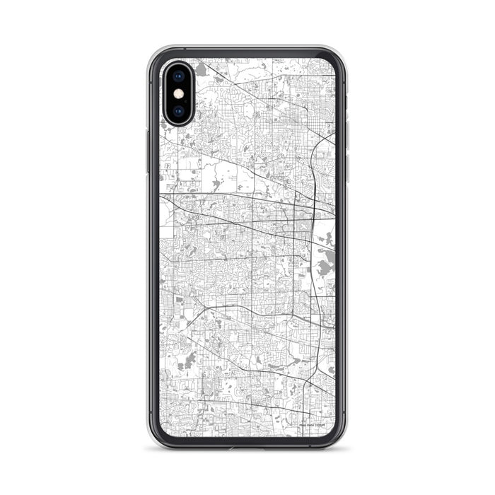 Custom Schaumburg Illinois Map Phone Case in Classic