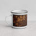 Left View Custom Schaumburg Illinois Map Enamel Mug in Ember