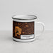 Right View Custom Schaumburg Illinois Map Enamel Mug in Ember