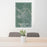 24x36 Schenectady New York Map Print Portrait Orientation in Afternoon Style Behind 2 Chairs Table and Potted Plant