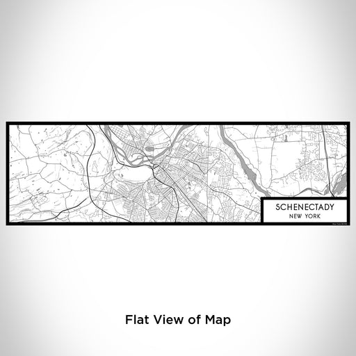 Flat View of Map Custom Schenectady New York Map Enamel Mug in Classic