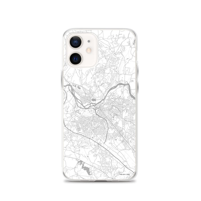 Custom Schenectady New York Map iPhone 12 Phone Case in Classic