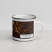 Right View Custom Schenectady New York Map Enamel Mug in Ember