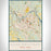 Schenectady New York Map Print Portrait Orientation in Woodblock Style With Shaded Background