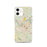 Custom Schenectady New York Map iPhone 12 Phone Case in Woodblock