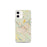 Custom Schenectady New York Map iPhone 12 mini Phone Case in Woodblock