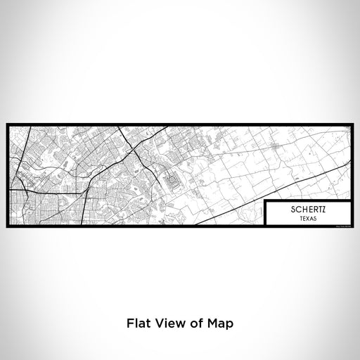 Flat View of Map Custom Schertz Texas Map Enamel Mug in Classic