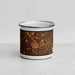 Front View Custom Schertz Texas Map Enamel Mug in Ember