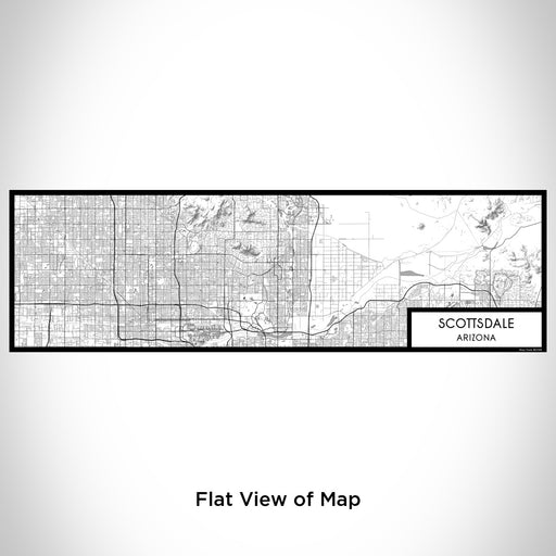 Flat View of Map Custom Scottsdale Arizona Map Enamel Mug in Classic