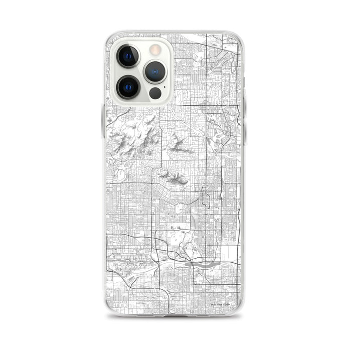 Custom Scottsdale Arizona Map iPhone 12 Pro Max Phone Case in Classic
