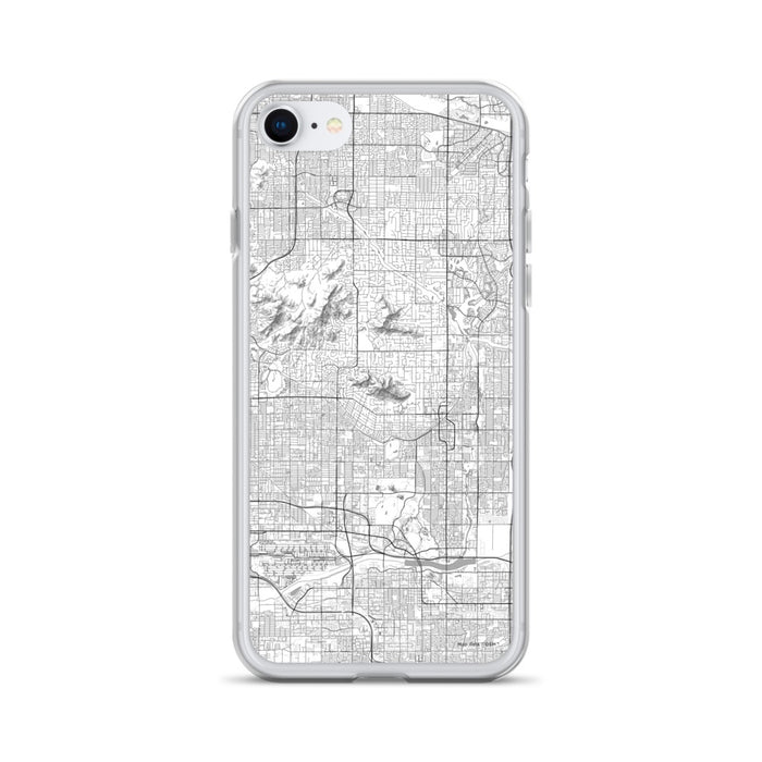 Custom Scottsdale Arizona Map iPhone SE Phone Case in Classic