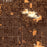 Scottsdale Arizona Map Print in Ember Style Zoomed In Close Up Showing Details