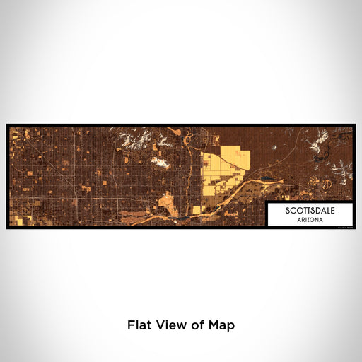 Flat View of Map Custom Scottsdale Arizona Map Enamel Mug in Ember