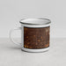 Left View Custom Scottsdale Arizona Map Enamel Mug in Ember