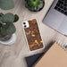 Custom Scottsdale Arizona Map Phone Case in Ember