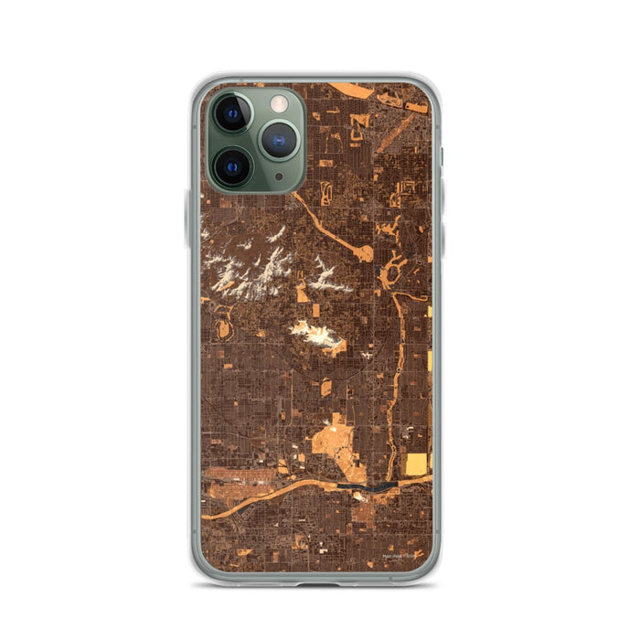 Custom Scottsdale Arizona Map Phone Case in Ember