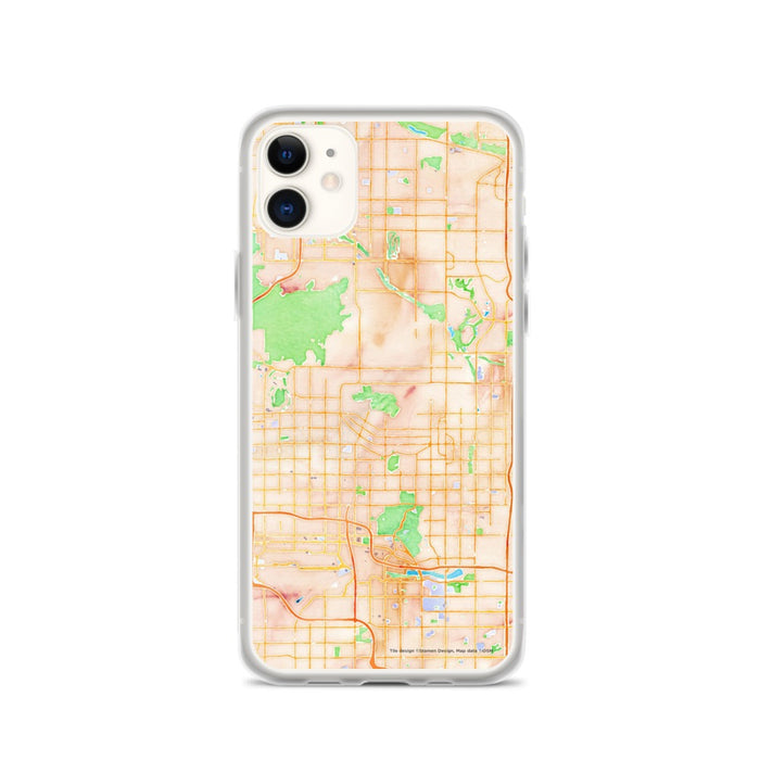 Custom Scottsdale Arizona Map Phone Case in Watercolor