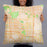 Person holding 22x22 Custom Scottsdale Arizona Map Throw Pillow in Watercolor