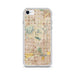 Custom Scottsdale Arizona Map iPhone SE Phone Case in Woodblock