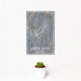 12x18 Scotts Valley California Map Print Portrait Orientation in Afternoon Style With Small Cactus Plant in White Planter