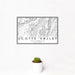 12x18 Scotts Valley California Map Print Landscape Orientation in Classic Style With Small Cactus Plant in White Planter